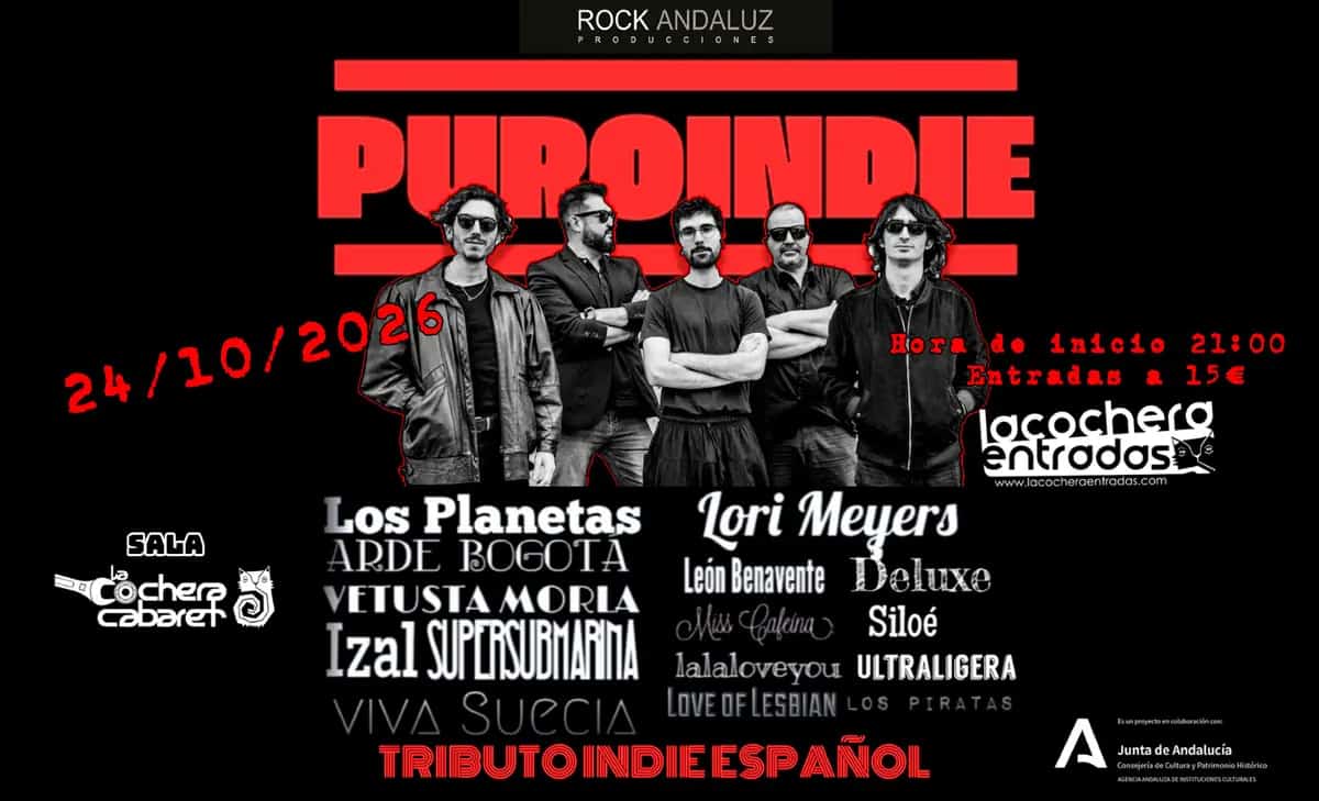 Puro Indie tribute concert in Málaga 2025