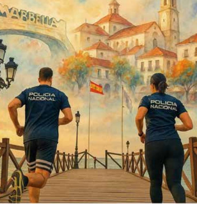 Carrera Solidaria Marbella 5K – Policía Nacional Póster