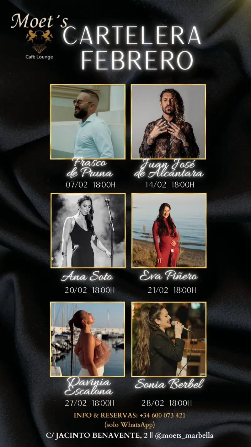 Eva Piñero – Tardeo Flamenco en Möet’s Lounge Marbella Imagen de Galería 1