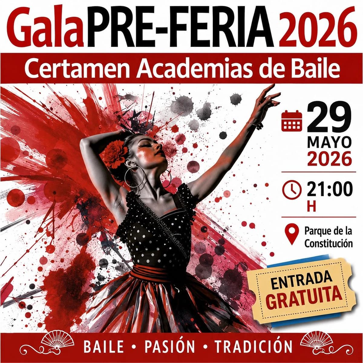 Gala Pre-Feria: Certamen de Academias de Baile Póster