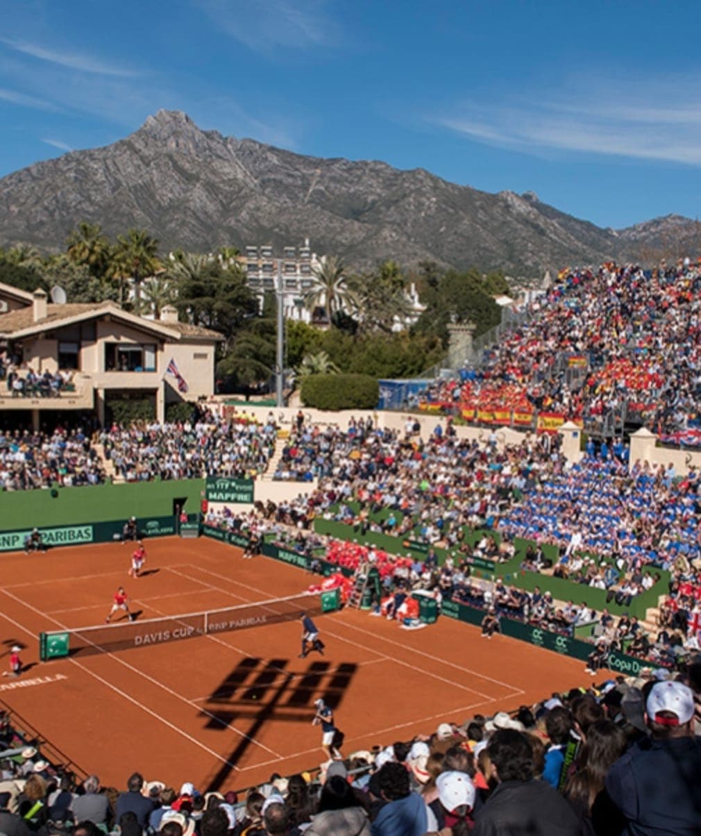 Eliminatoria Copa Davis 2025 España vs Dinamarca Póster