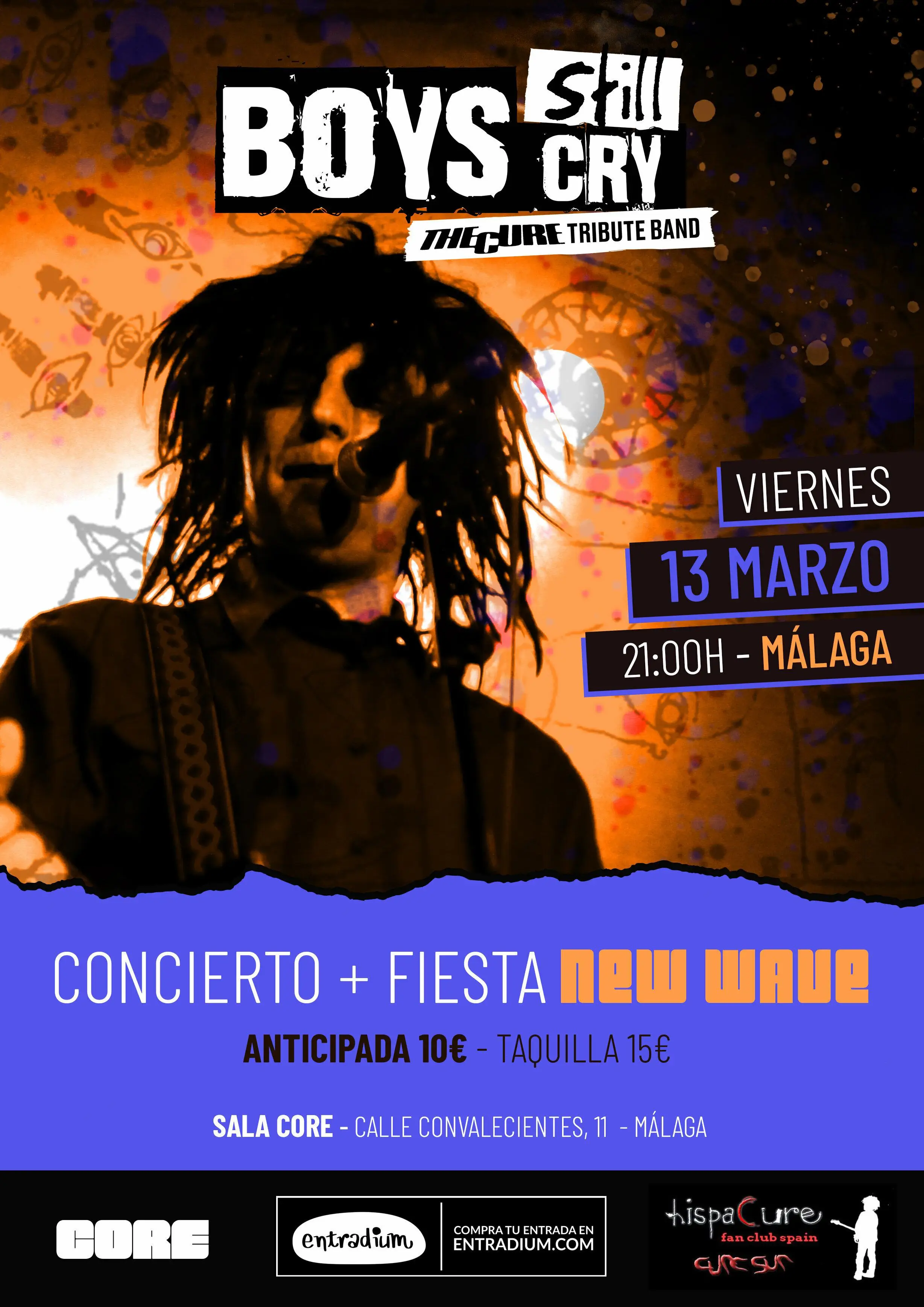 Poster del Evento Boys Still Cry en Málaga