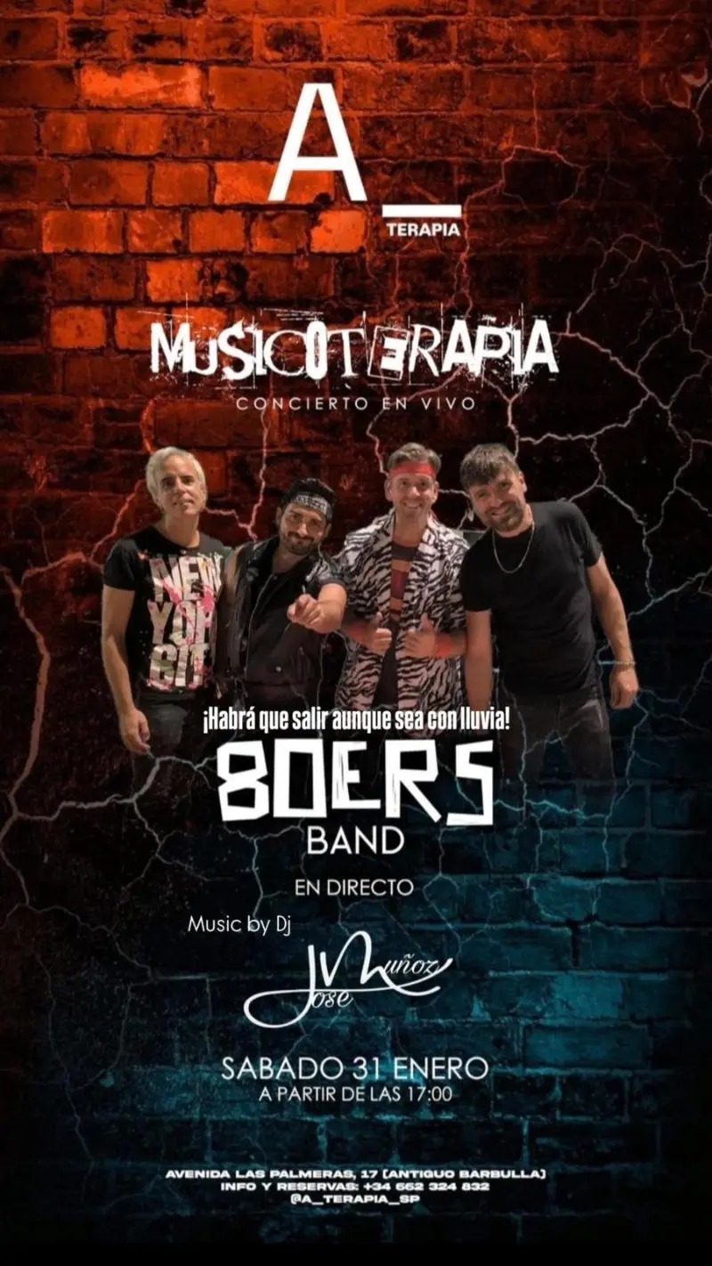 Tardeo 80ers en vivo en A Terapia Imagen de Galería 1