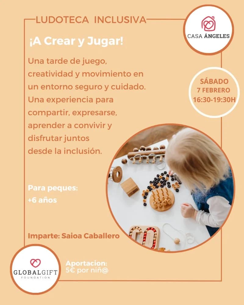 Ludoteca Inclusiva en Casa Ángeles · Juegos, creatividad y diversión familiar Imagen de Galería 1