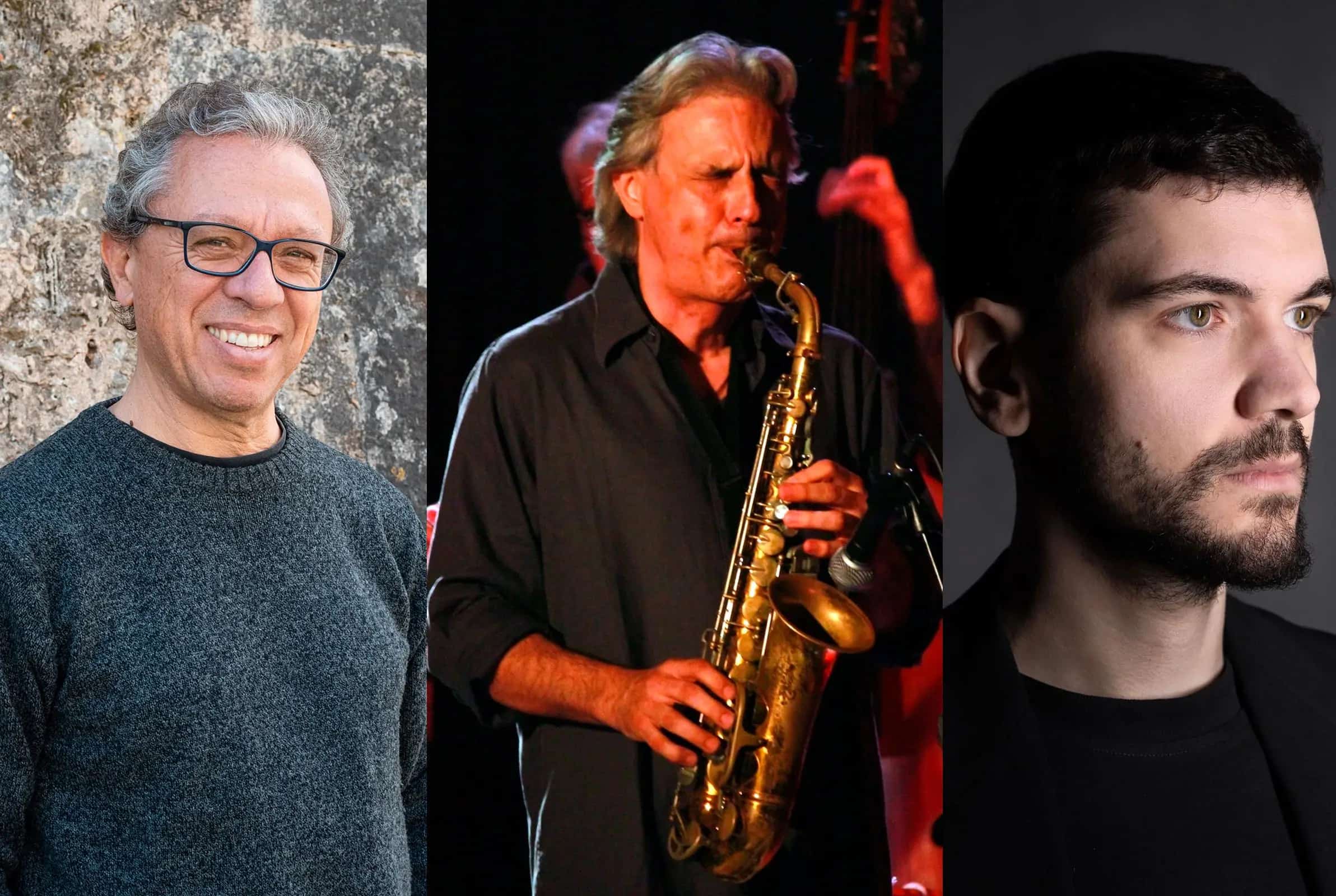 João Barradas, Mário Laginha y Perico Sambeat actuando en el Festival de Jazz en Málaga 2026