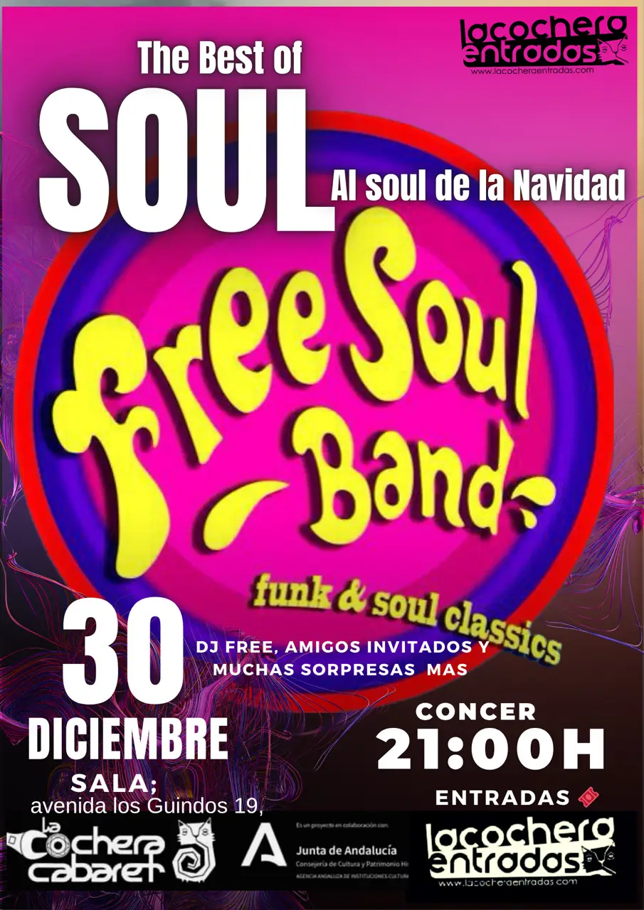 Free Soul Band – Concierto de Soul Navideño Póster