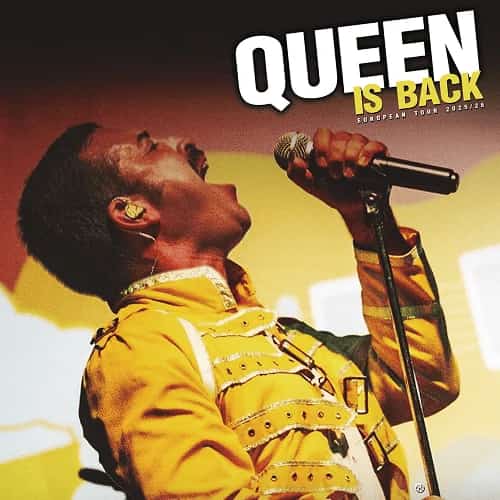 A vibrant stage performance of QUEEN tribute band