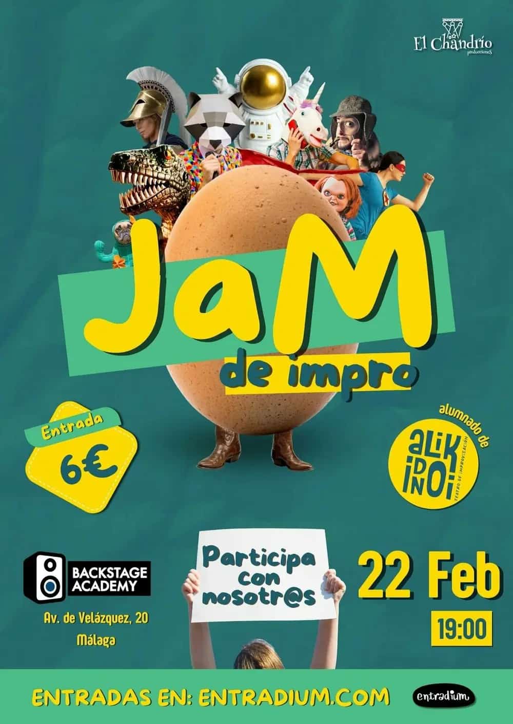Jam de Impro en Málaga 2026 con Alikindoi Impro School