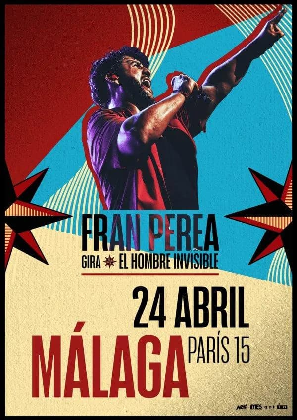 Fran Perea – El Hombre Invisible Tour Póster