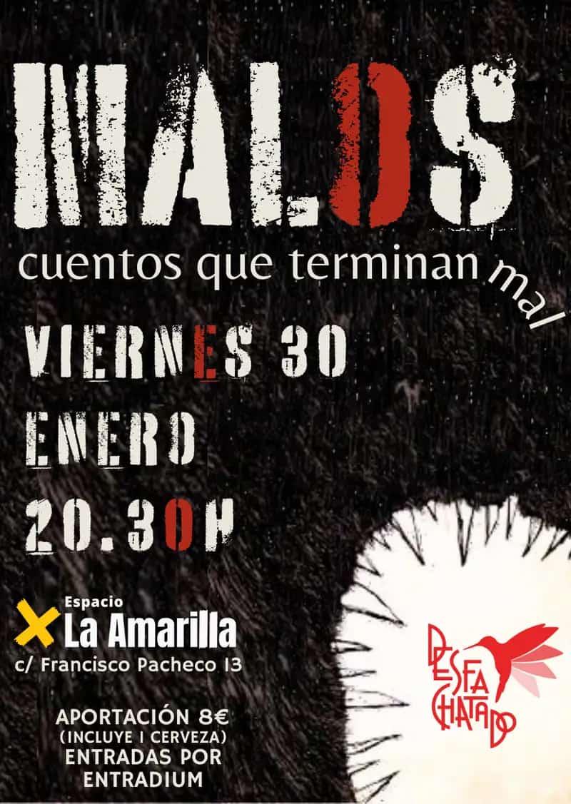 Victoria Barciela narrando MALOS en Málaga 2026