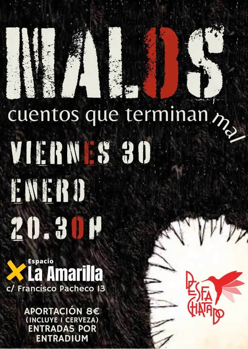 Victoria Barciela narrando MALOS en Málaga 2026