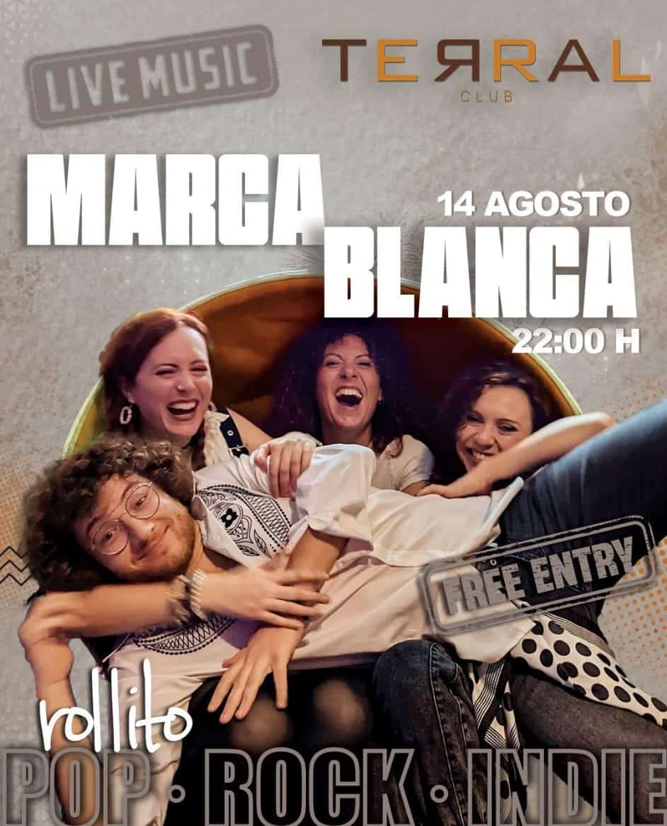 Marca Blanca en Terral Club Marbella: concierto de pop-rock e indie con entrada gratuita Poster