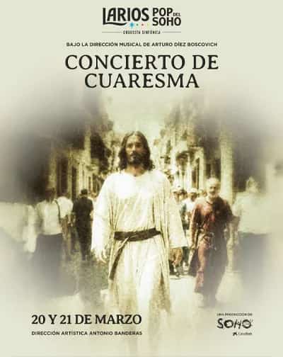 Orquesta Larios Pop del Soho interpretando un concierto de Cuaresma en el Teatro del Soho CaixaBank de Málaga.