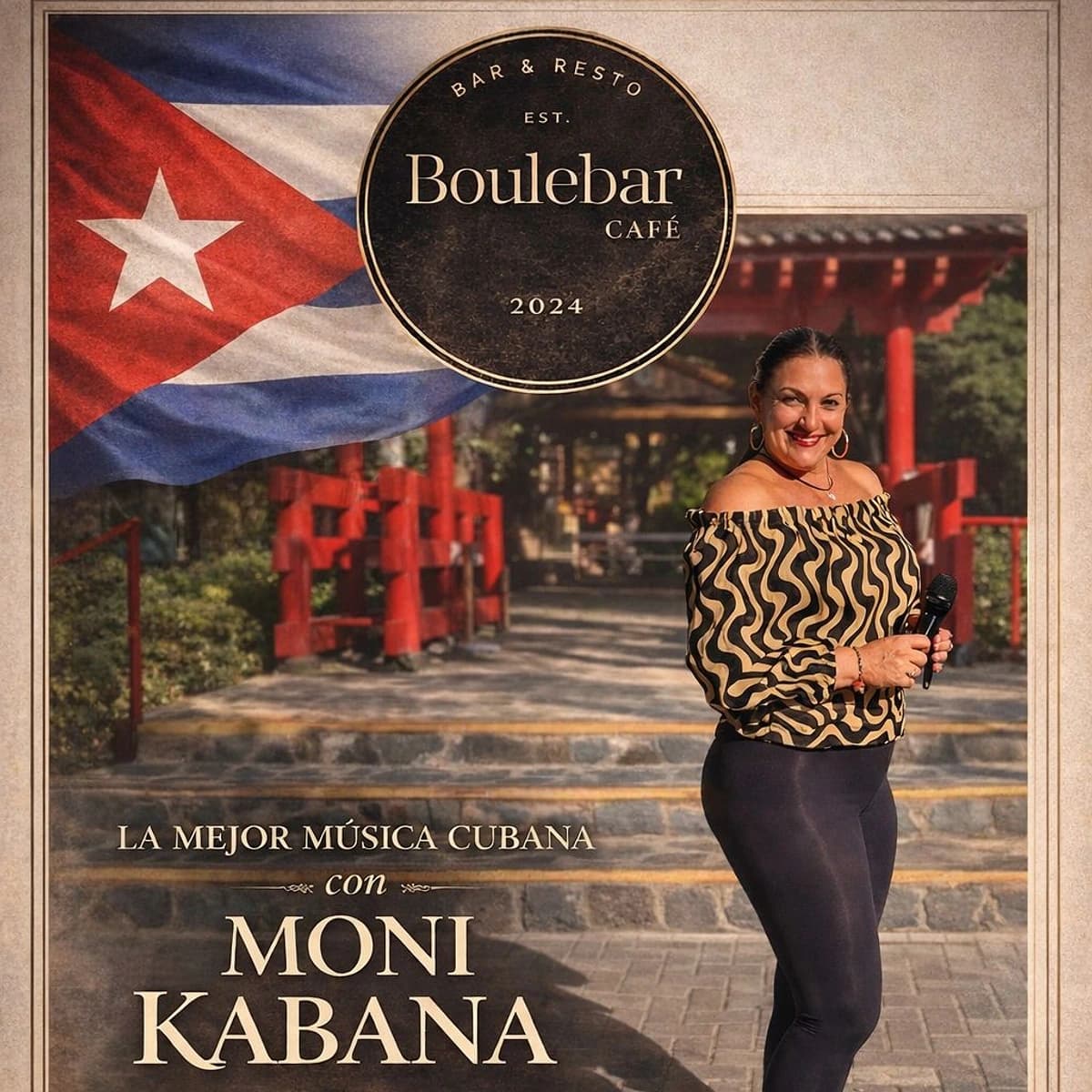 Moni Kabana en directo: tarde de música cubana
Póster