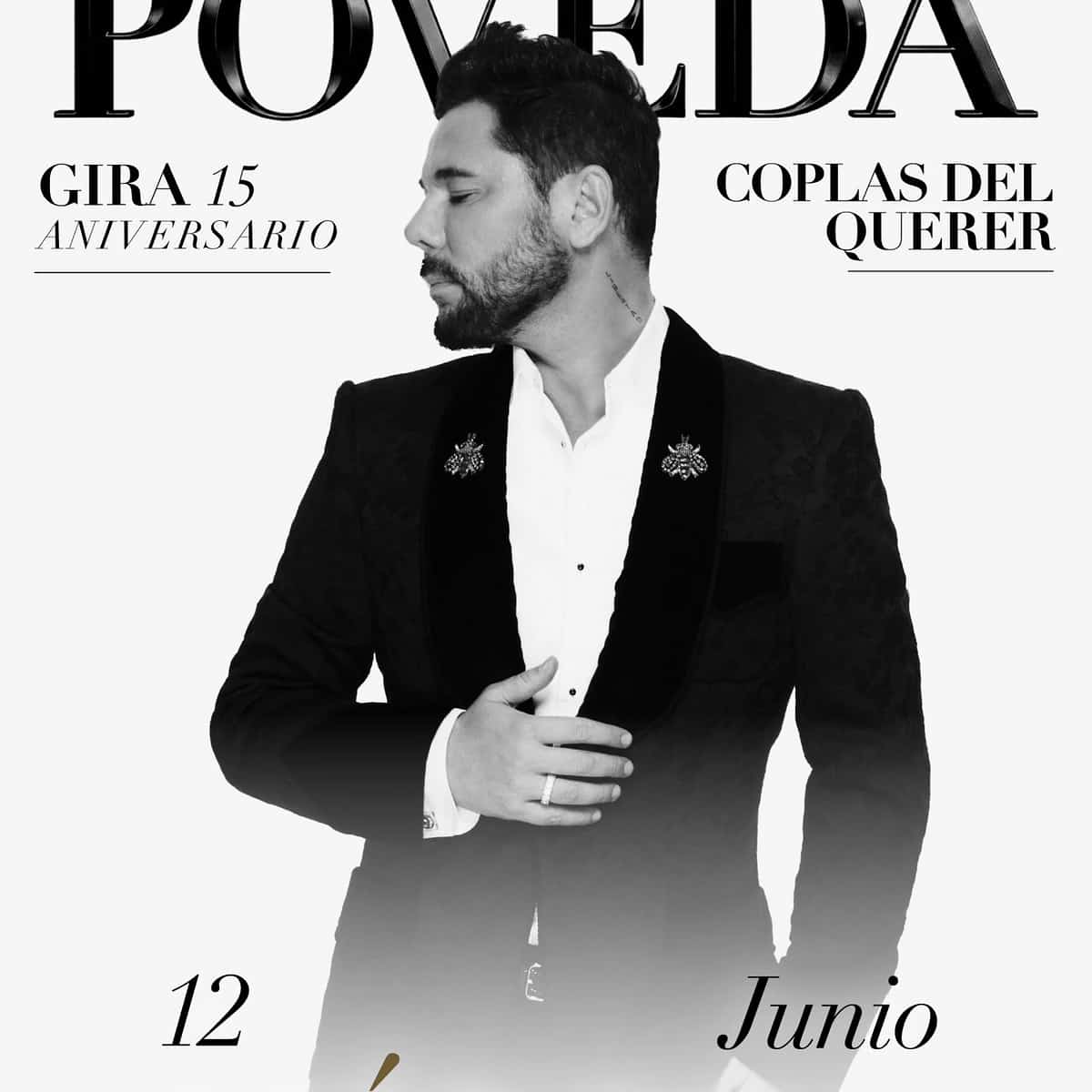 Miguel Poveda actuando en su Gira 15 Aniversario en Málaga 2026