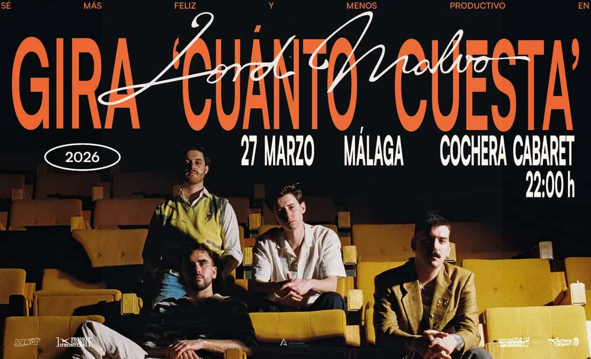 Lord Malvo actuando en Málaga para el lanzamiento del álbum Cuánto Cuesta 2026