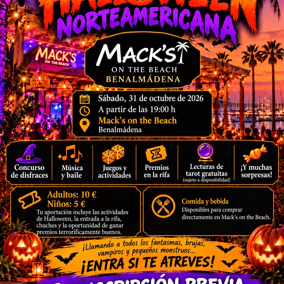 American Halloween Party in Benalmádena Poster
