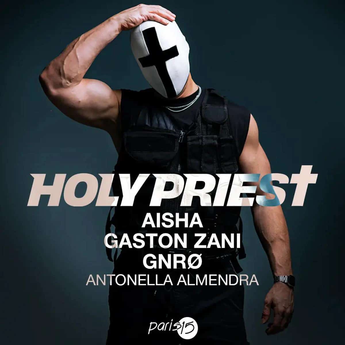 Abstract presenta Holy Priest en Málaga 2026 en ParĂs 15, evento de hard techno con AISHA y Gaston Zani