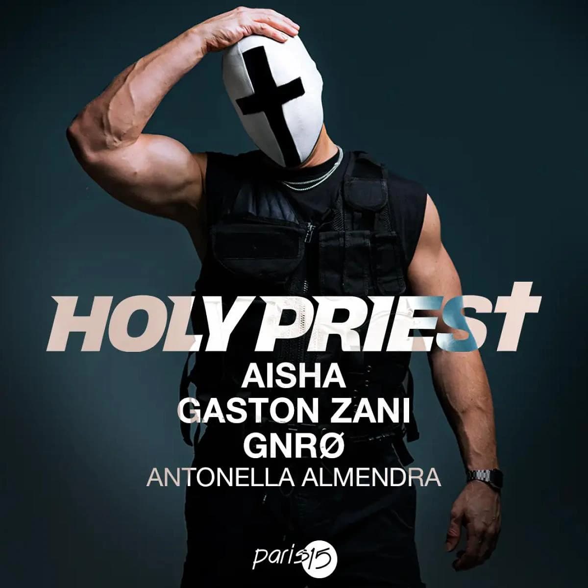 Abstract presenta Holy Priest en Málaga 2026 en ParĂs 15, evento de hard techno con AISHA y Gaston Zani