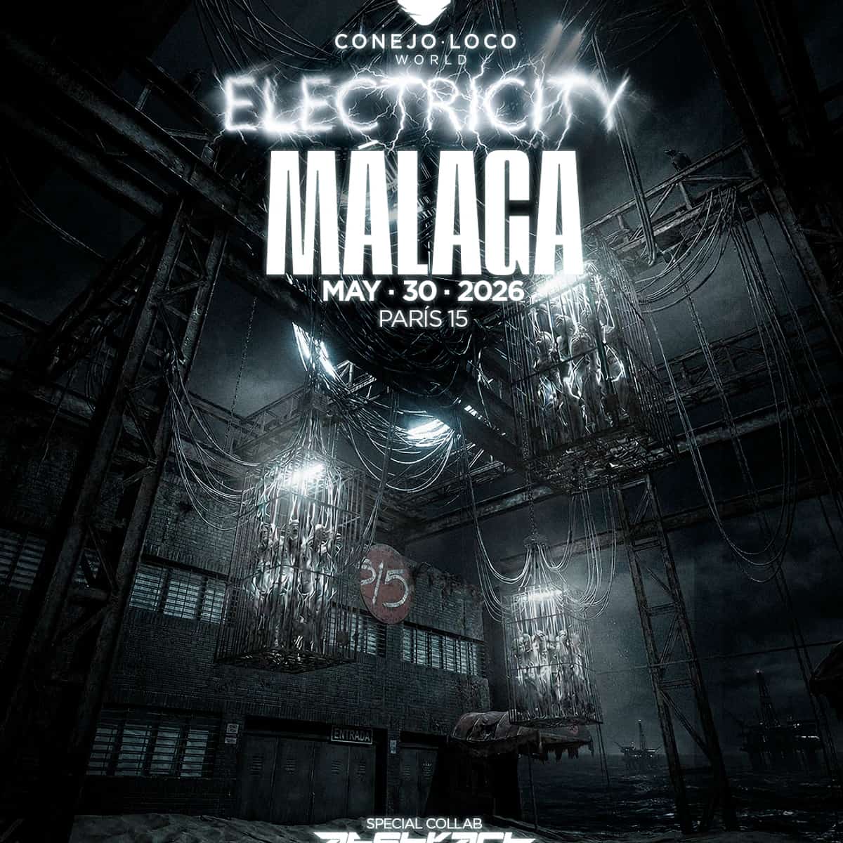 Conejo Loco y Abstract presentan Electricity en Málaga 2026