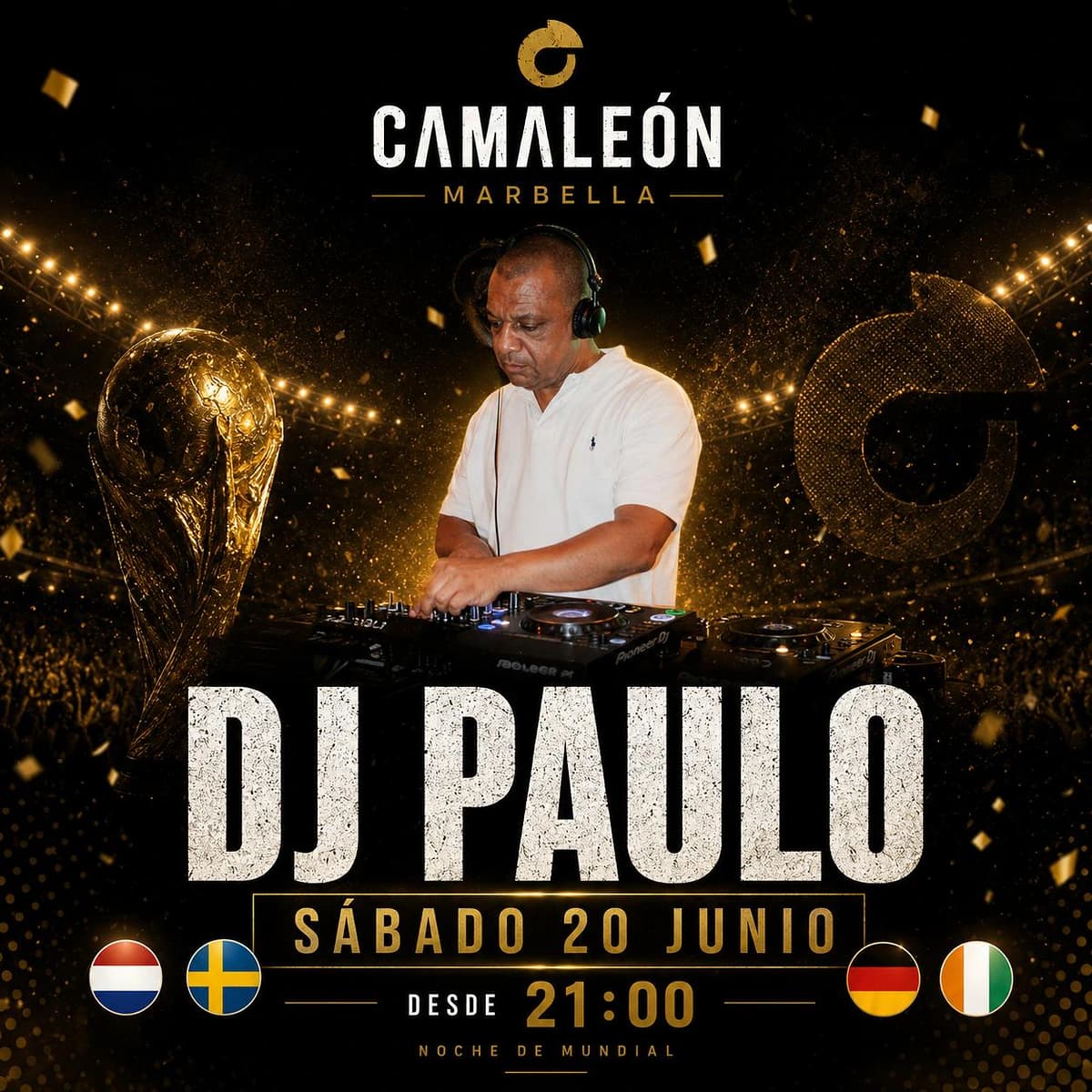 DJ Paulo | S谩bado de Mundial y sesi贸n en directo P贸ster