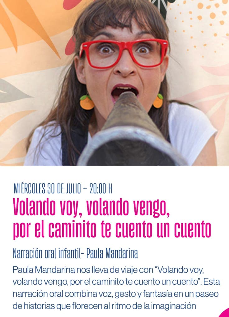 Volando voy, volando vengo: children’s storytelling at Parque de la Alameda with Paula Mandarina Poster