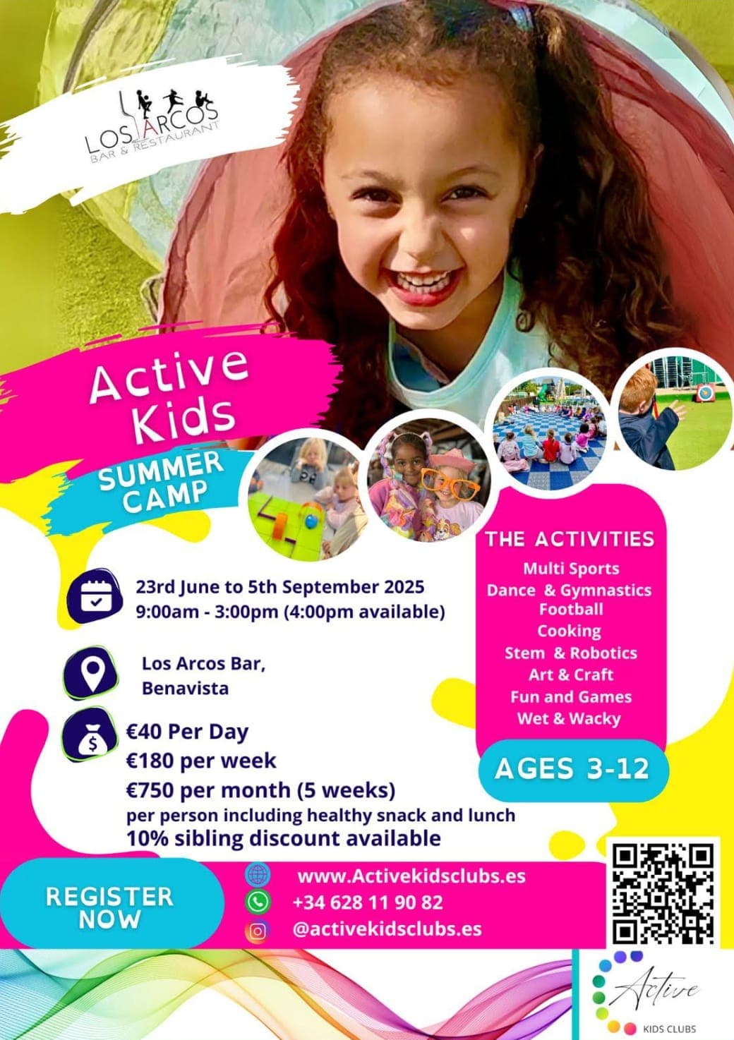 Los Arcos Summer Camp 2025 | Kids’ Fun in Estepona Poster