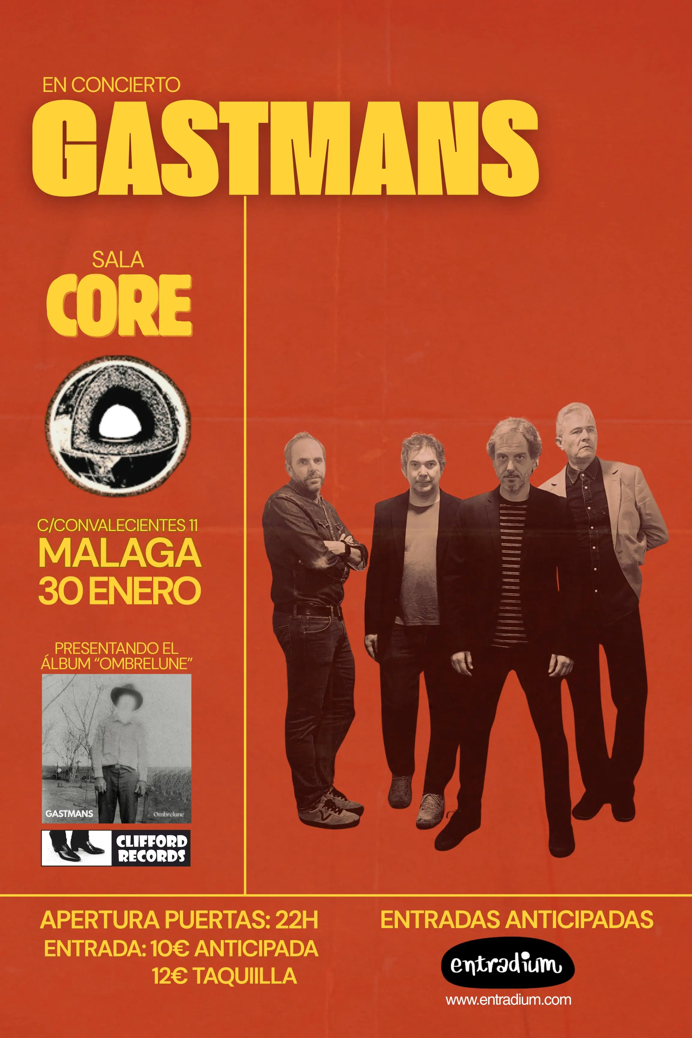 Gastmans en Málaga – Presentación del nuevo álbum Ombrelune en Sala Core.