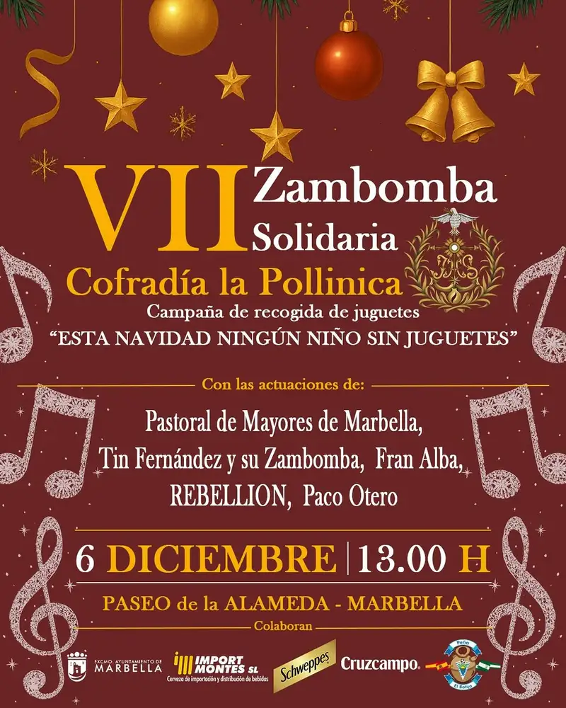 VII Zambomba Solidaria - Pollinica Póster
