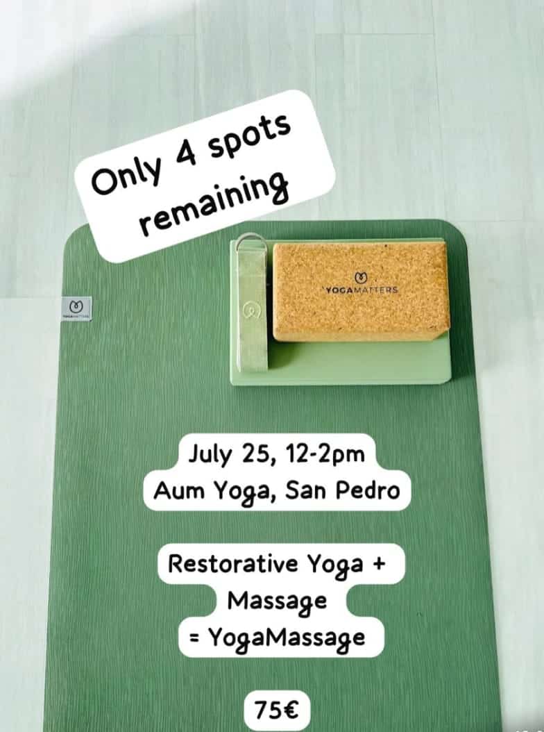 Taller de Yogamasaje Terapéutico Poster