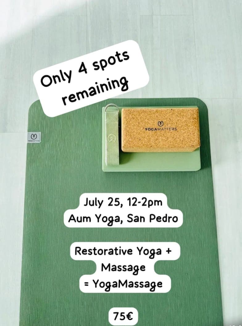 Taller de Yogamasaje Terapéutico Póster