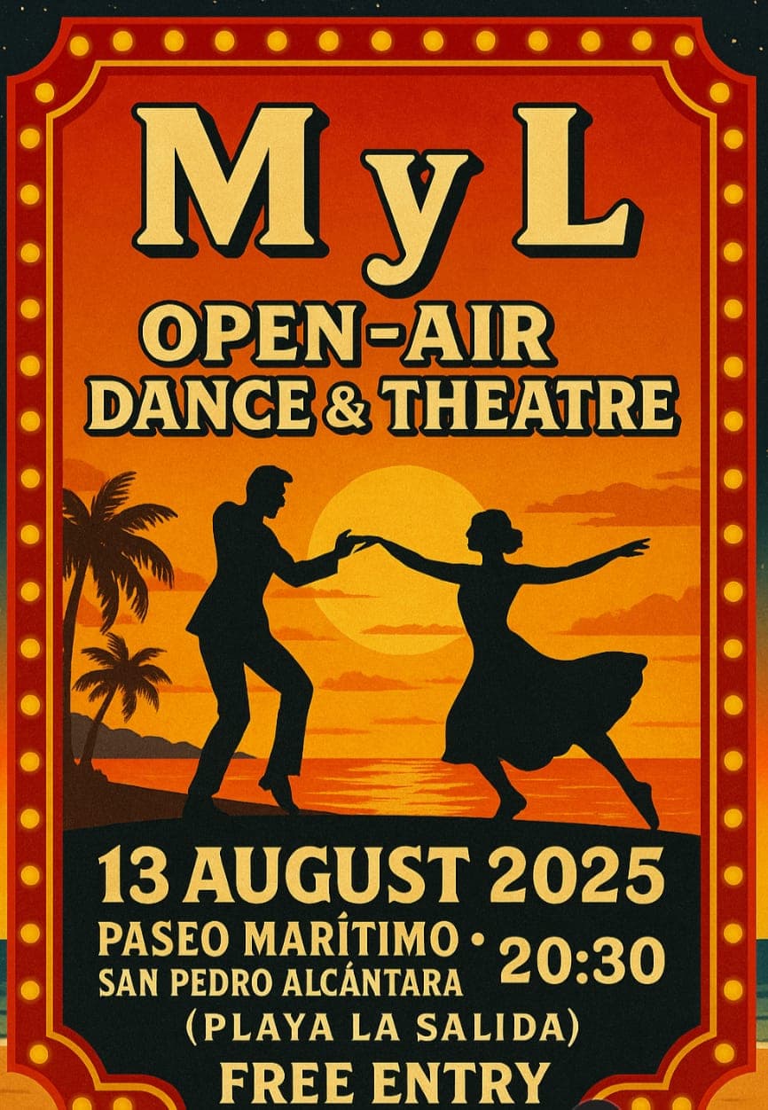 M y L: Free open-air dance & theatre on San Pedro promenade – 13 August 2025 Poster