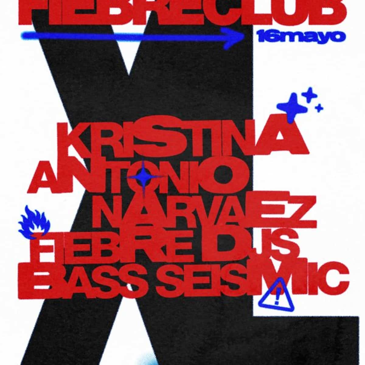 Kristina actuando en Fiebre Club XL en Málaga 2026