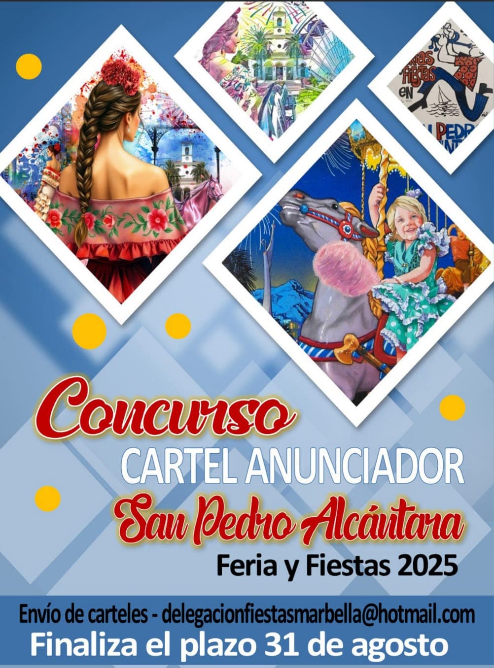 Concurso del Cartel Anunciador de la Feria y Fiestas de San Pedro Alcántara 2025 Póster