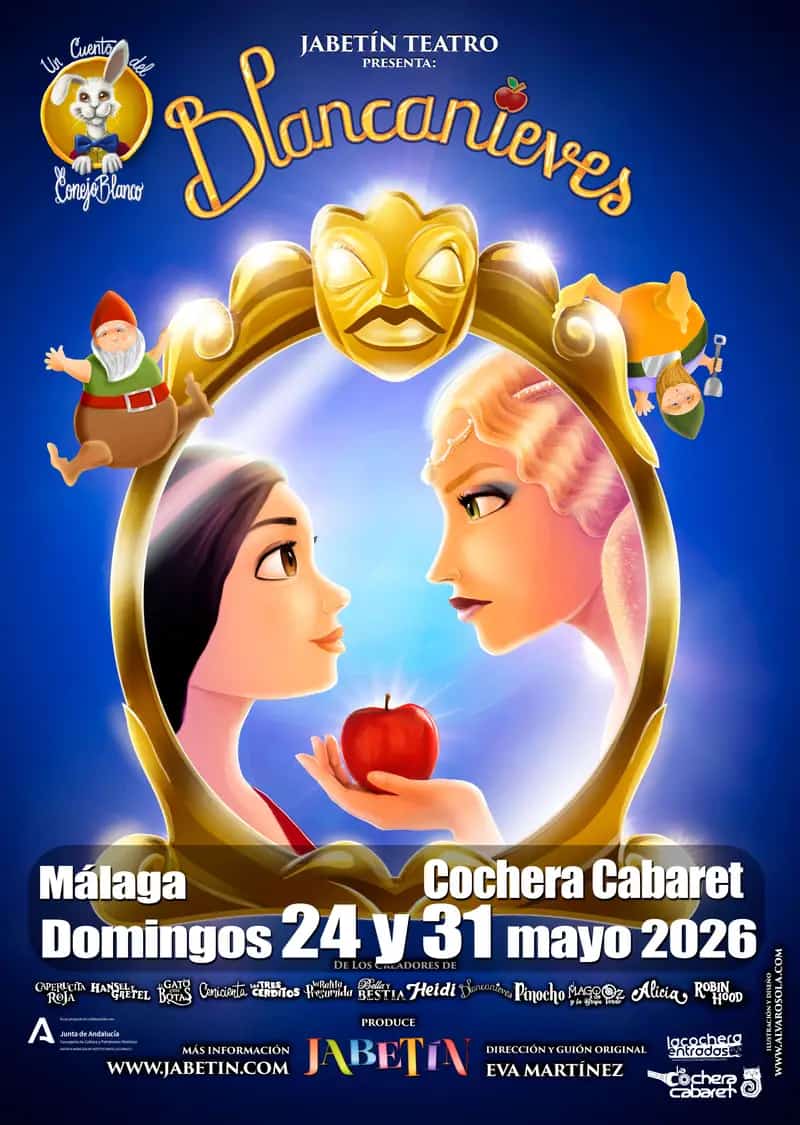 Jabetín Teatro's Snow White performance in Málaga 2026