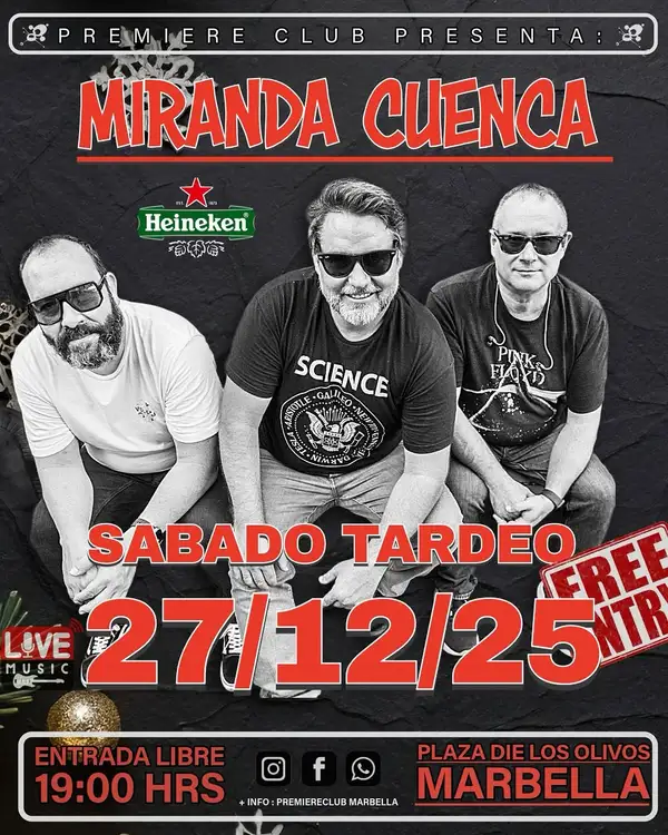 Miranda Cuenca en directo I Tardeo rock Póster