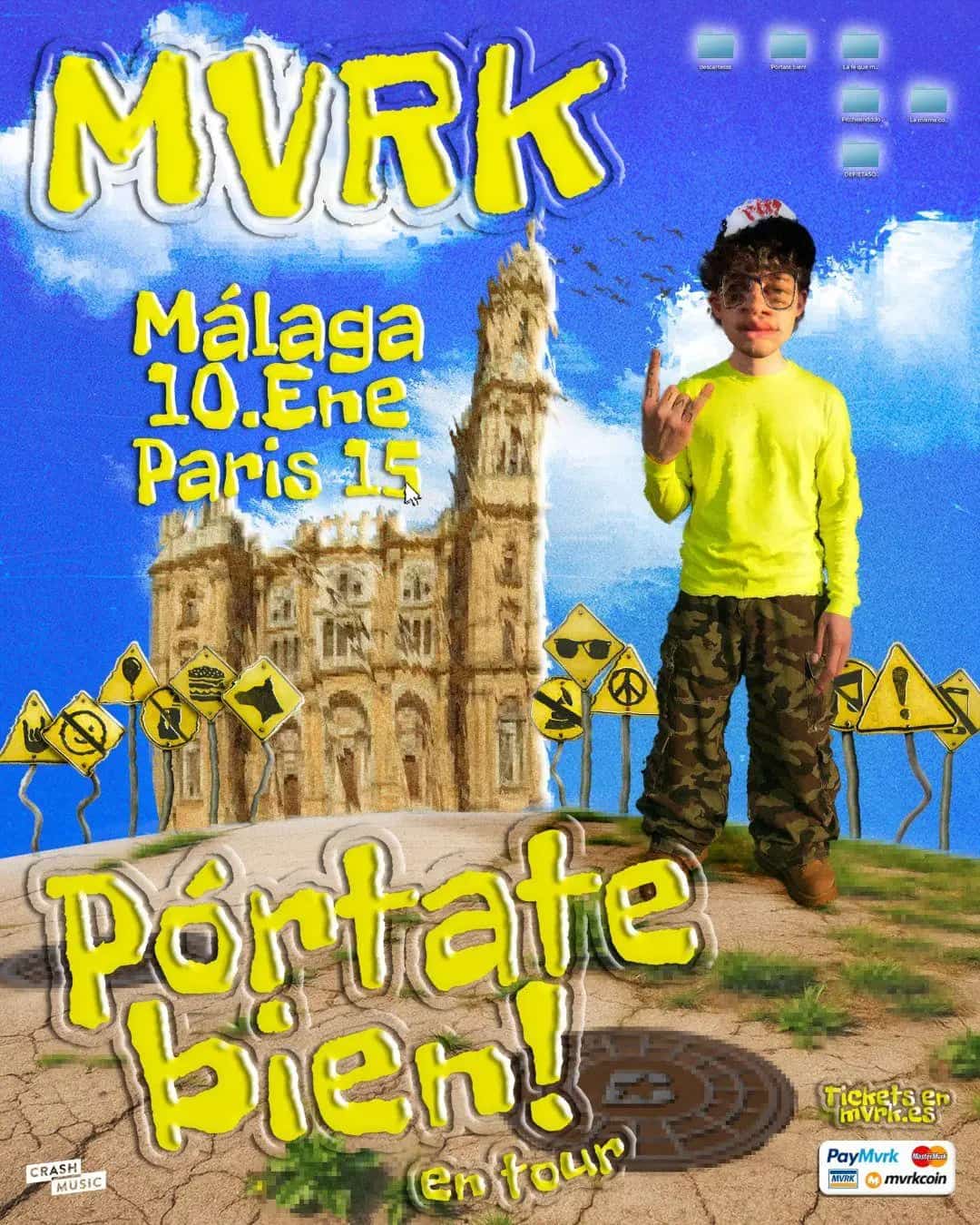 MVRK en directo en Málaga 2026 con la gira PÓRTATE BIEN!
