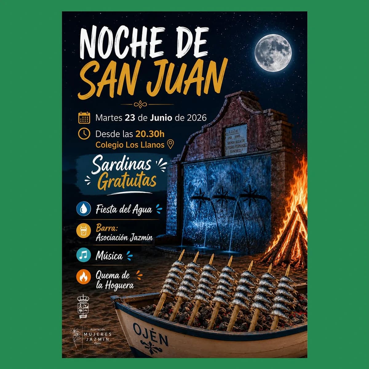 Noche de San Juan – Festival de Agua & Hoguera Póster