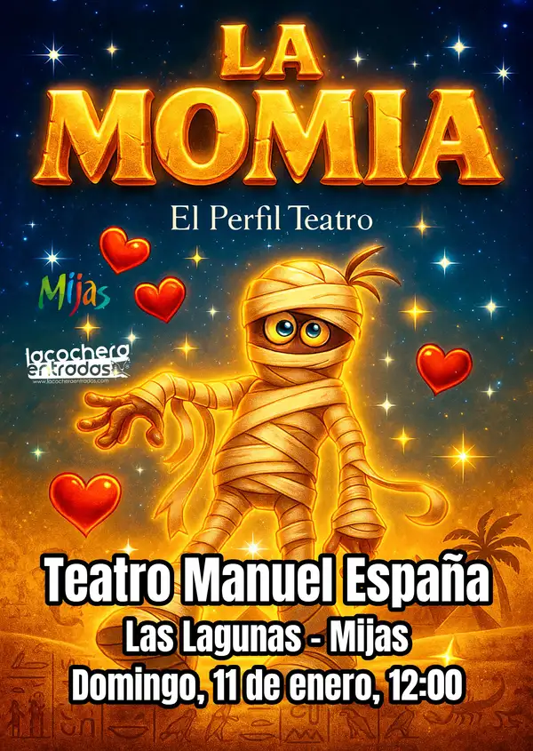 Tres exploradoras en un escenario desértico con pirámides al fondo