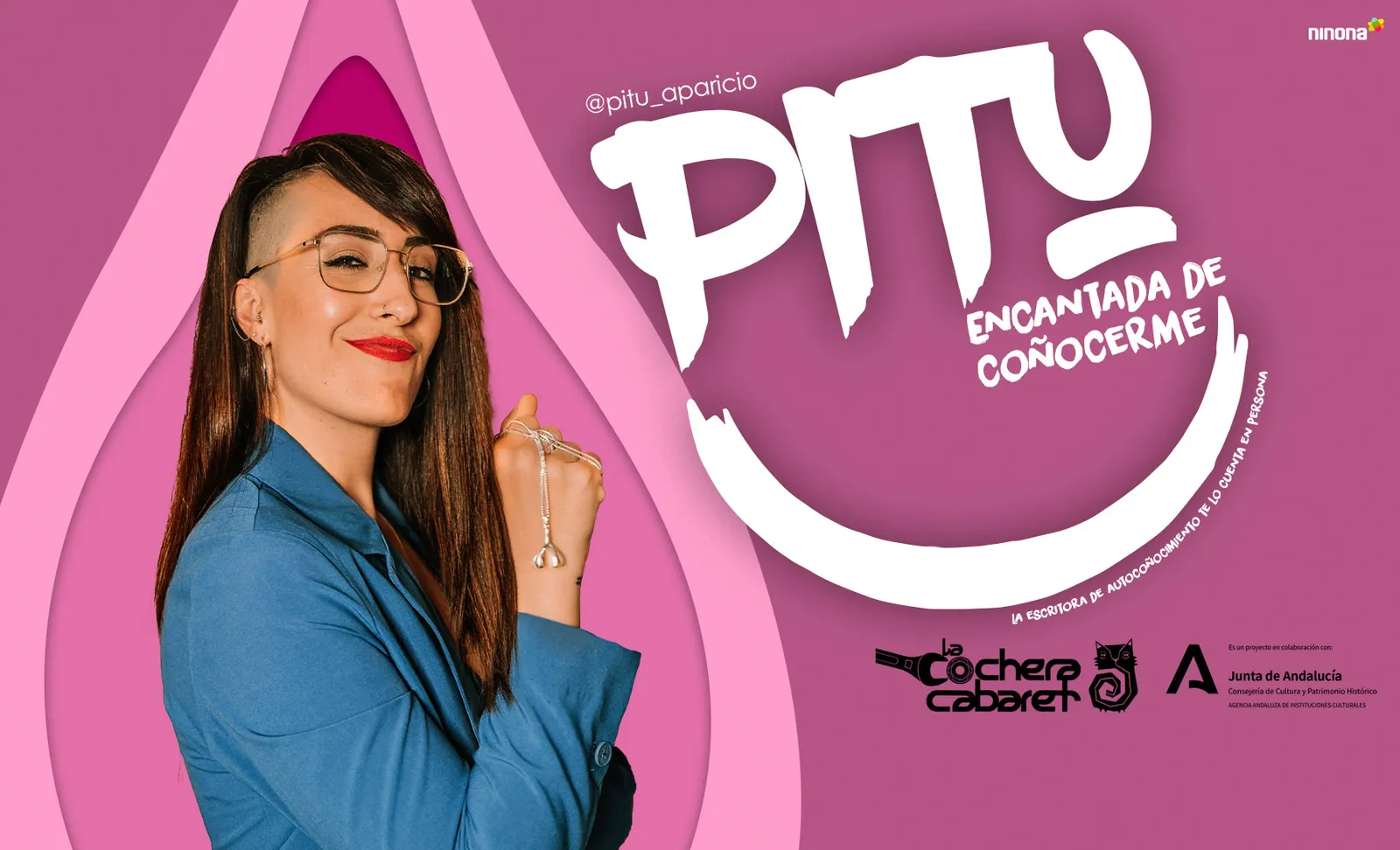 Pitu Aparicio actuando en Encantada de Conocerme en Málaga 2026