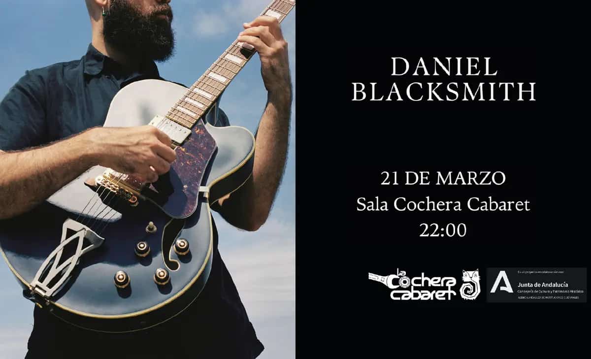 Daniel Blacksmith actuando en vivo en Málaga 2026