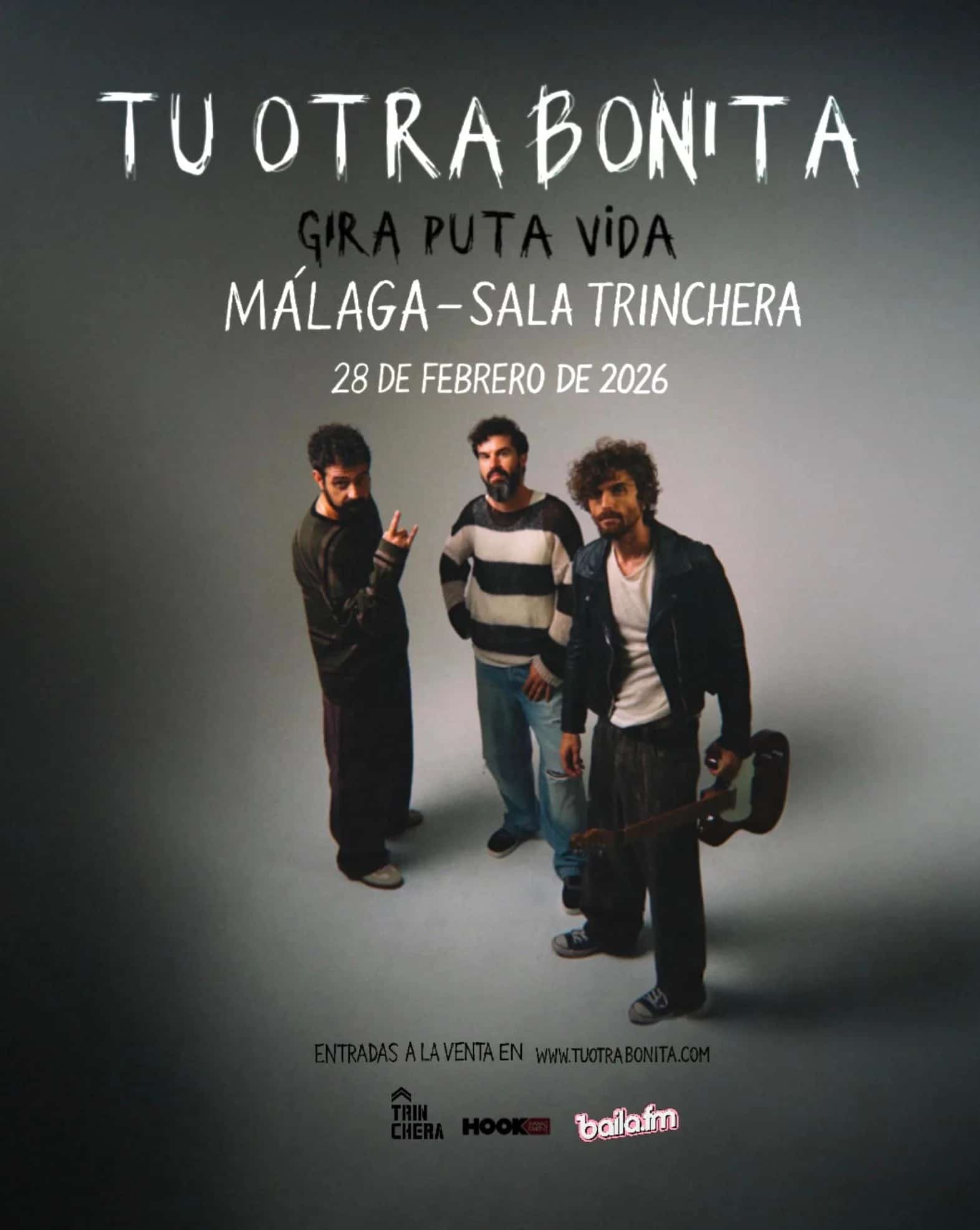 Tu Otra Bonita en directo durante la gira Puta Vida