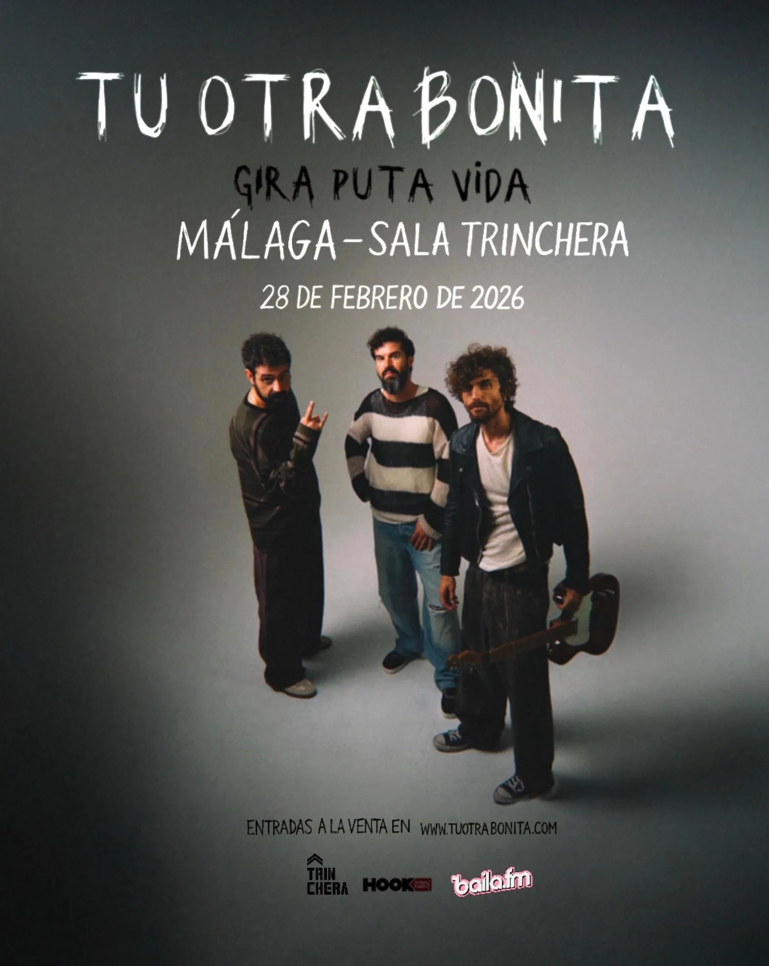 Tu Otra Bonita en gira “Puta Vida” Póster