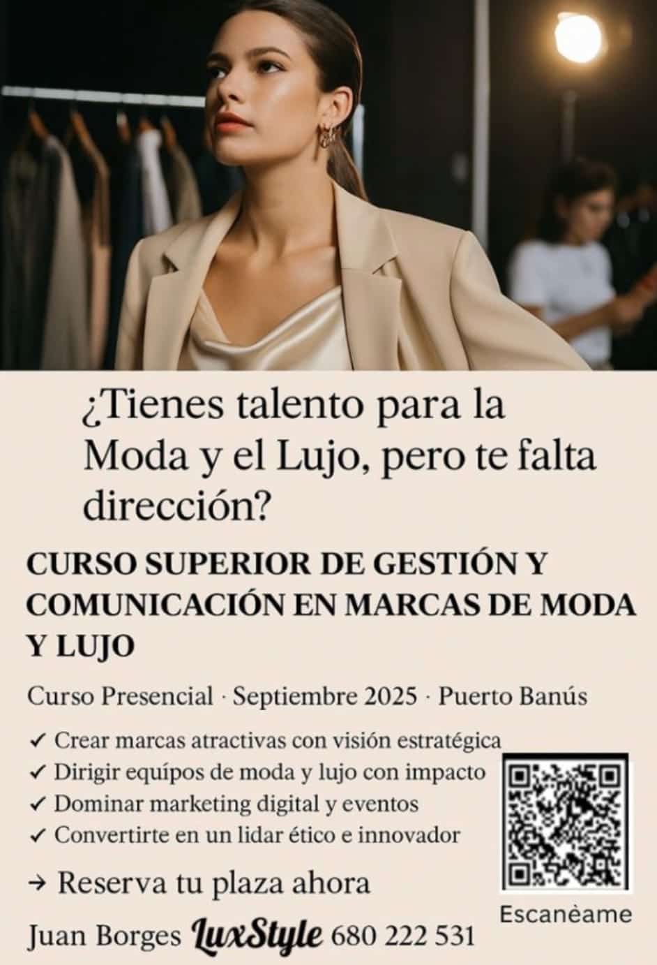Curso de Gestión y Comunicación en Empresas de Moda y Lujo Poster