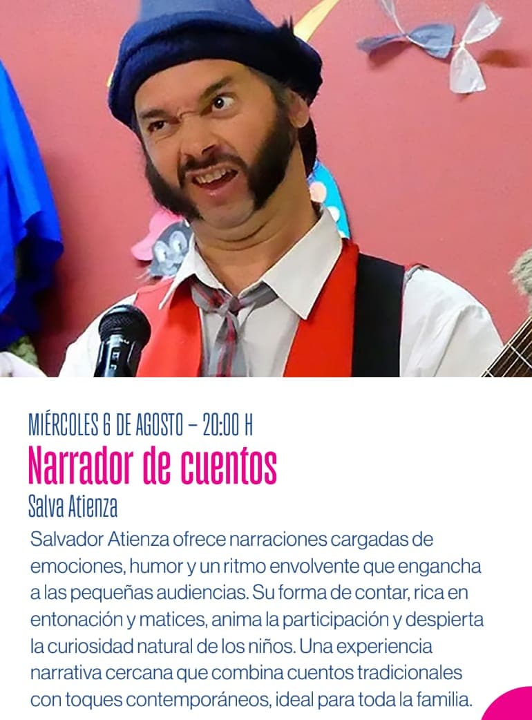 Storyteller Salva Atienza at Parque de la Alameda Poster