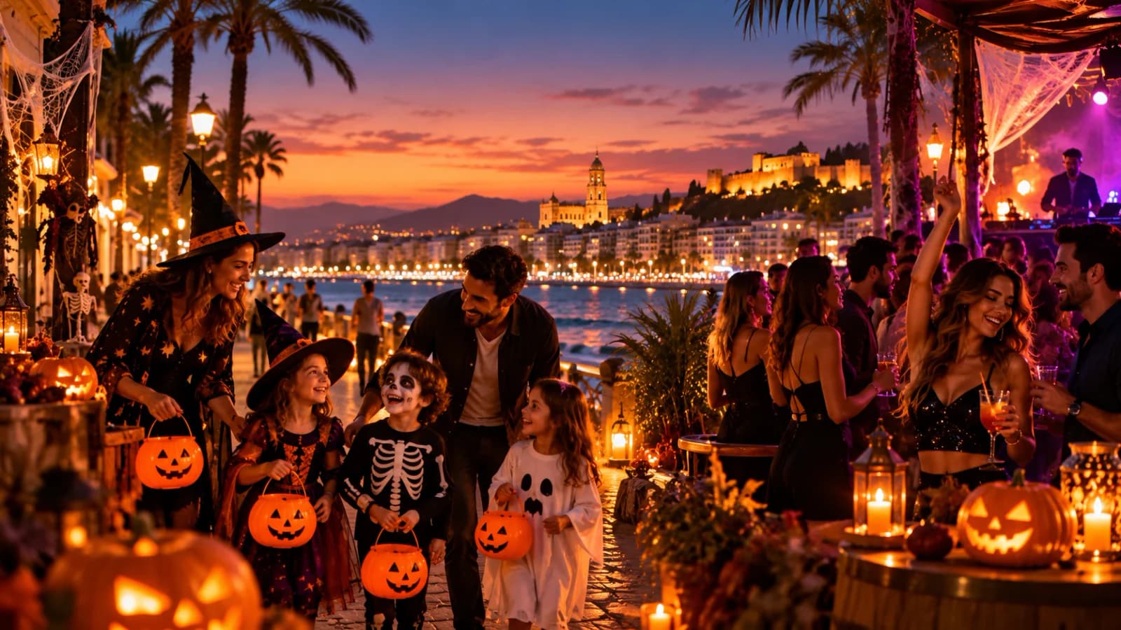Halloween 2026 events in Málaga and the Costa del Sol, with family activities, parties, music and nightlife.