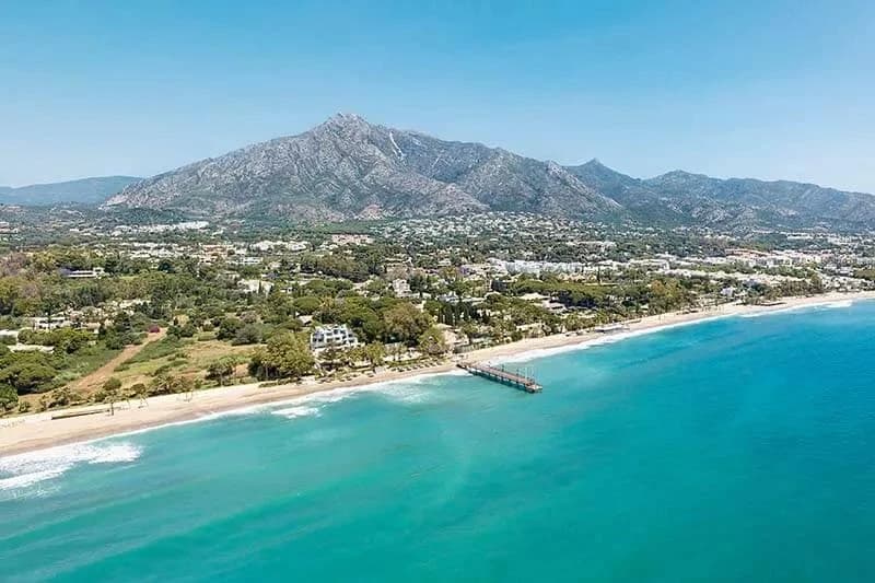 Costa del sol imagen aérea